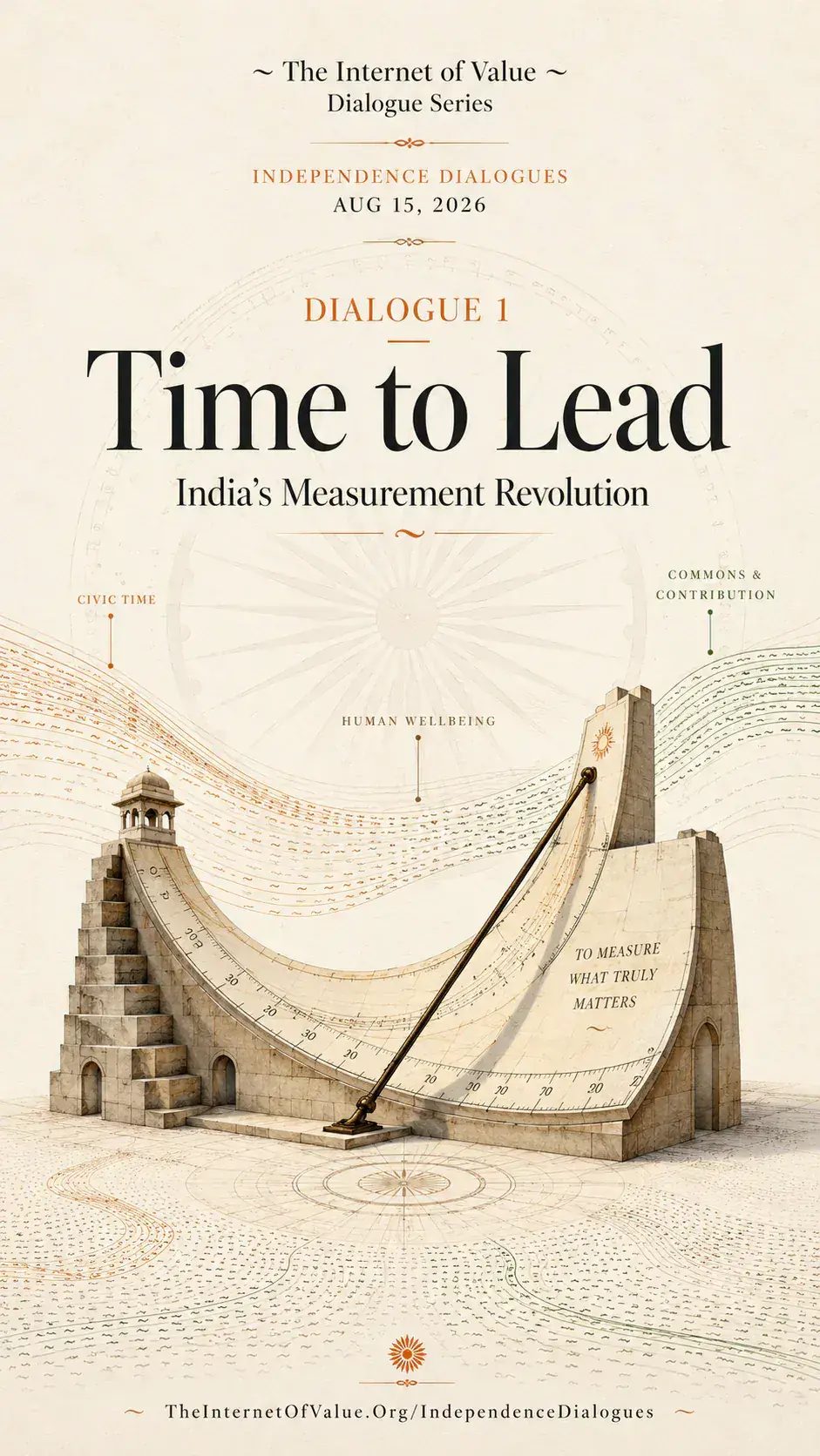 Poster for Dialogue 1, Time to Lead: India's Measurement Revolution