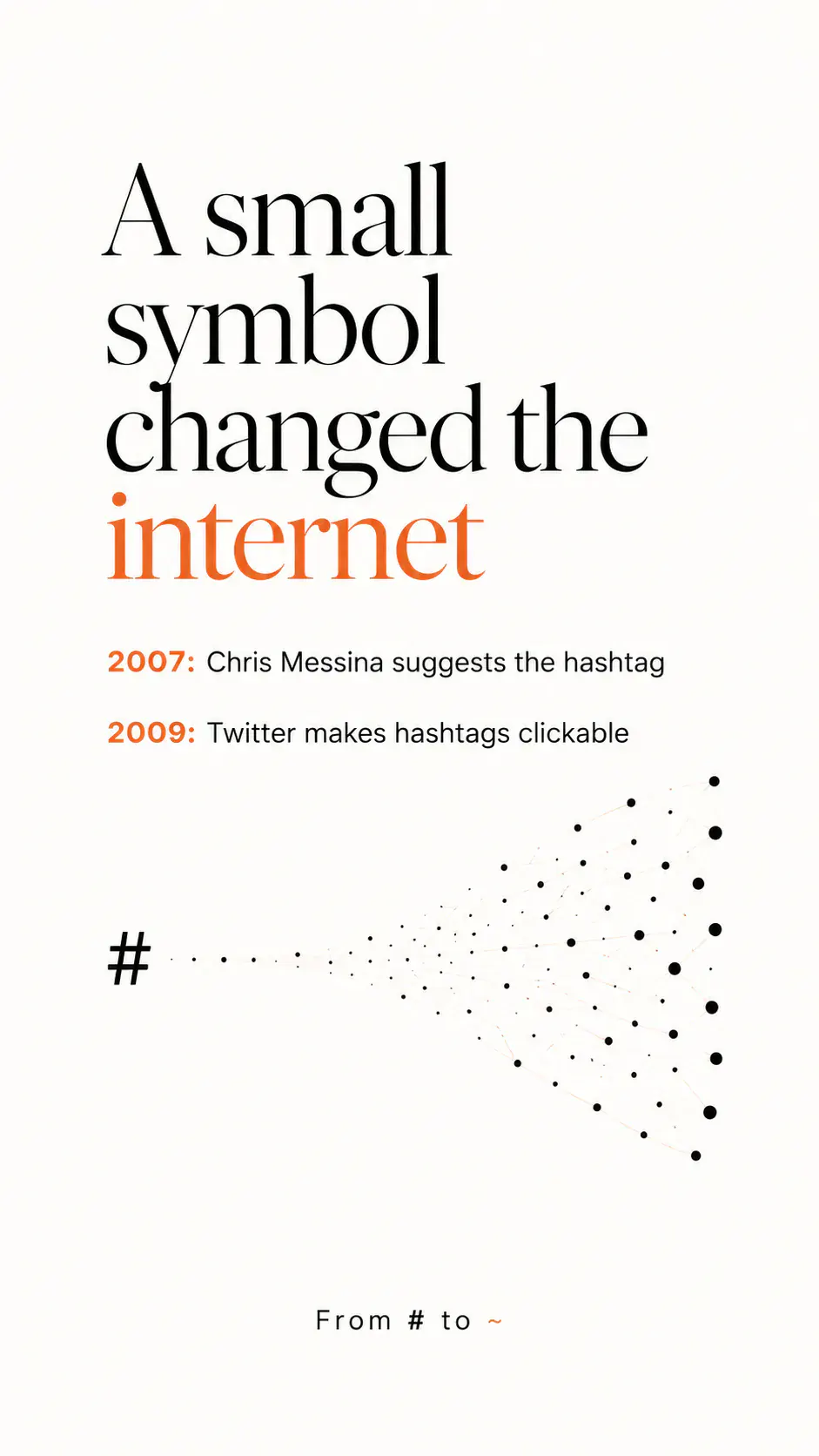 A small symbol changed the internet